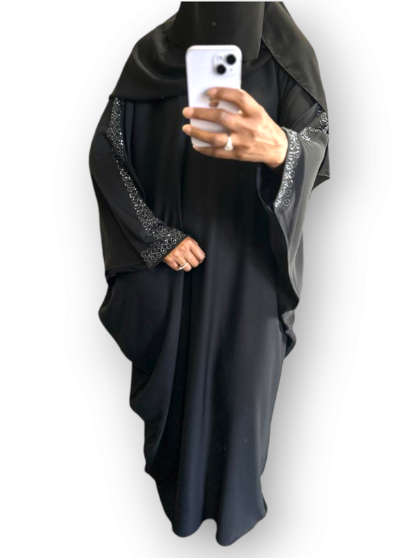 CoveredFit Bisht Abayah - Black