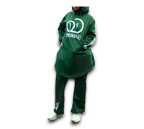 Nafeesah Track Sweatsuit - Green