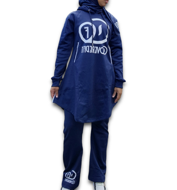 Nafeesah Track Sweatsuit - Navy